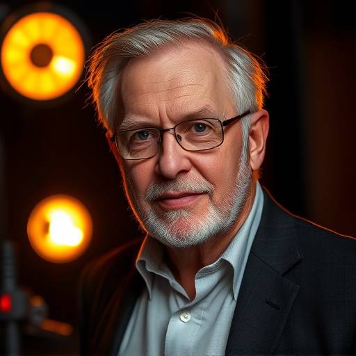 Portrait of David Harding, a distinguished film and theatre director at Thespian Arts Academy.