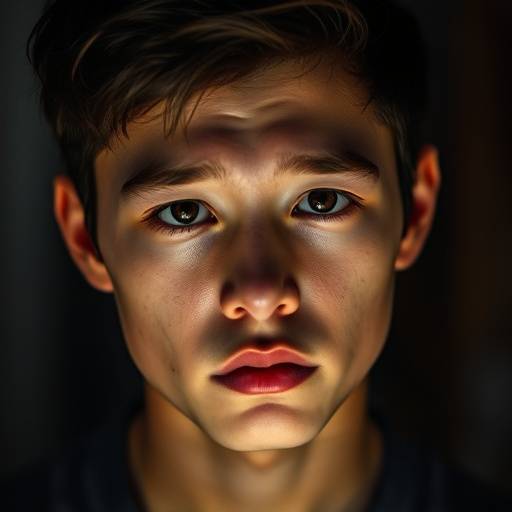 Portrait of David Lee, a current student at Thespian Arts Academy specializing in method acting.
